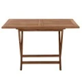 ΤΡΑΠΕΖΙ ΤΡΑΠΕΖΑΡΙΑΣ KENDALL ΠΤΥΣΣΟΜΕΝΟ HM9542 TEAK ΣΕ ΦΥΣΙΚΟ ΧΡΩΜΑ 120x80x75Yεκ.