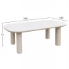 ΤΡΑΠΕΖΙ ΤΡΑΠΕΖΑΡΙΑΣ KIORA HM6597.02 ΜΠΕΖ FIBER CEMENT 200x100x75Υεκ