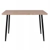 ΤΡΑΠΕΖΙ ΤΡΑΠΕΖΑΡΙΑΣ PALOMA HM8334.01, 120X70Χ76,5 SONΟMA, ΜΑΥΡΑ ΠΟΔΙΑ
