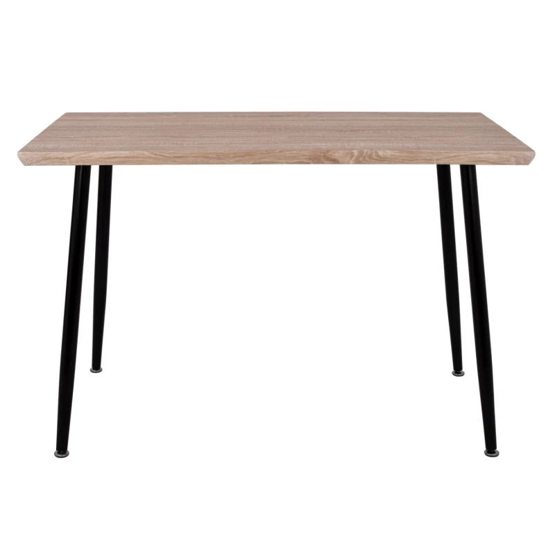 ΤΡΑΠΕΖΙ ΤΡΑΠΕΖΑΡΙΑΣ PALOMA HM8334.01, 120X70Χ76,5 SONΟMA, ΜΑΥΡΑ ΠΟΔΙΑ