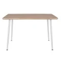 ΤΡΑΠΕΖΙ ΤΡΑΠΕΖΑΡΙΑΣ PALOMA HM8334.02, 120X70X76,5- SONOMA, ΛΕΥΚΑ ΠΟΔΙΑ