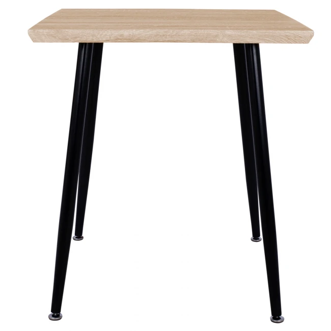ΤΡΑΠΕΖΙ ΤΡΑΠΕΖΑΡΙΑΣ PALOMA HM8335.01, 70Χ70X76.5, SONOMA, ΜΑΥΡΑ ΠΟΔΙΑ