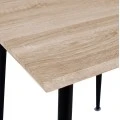 ΤΡΑΠΕΖΙ ΤΡΑΠΕΖΑΡΙΑΣ PALOMA HM8335.01, 70Χ70X76.5, SONOMA, ΜΑΥΡΑ ΠΟΔΙΑ