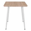 ΤΡΑΠΕΖΙ ΤΡΑΠΕΖΑΡΙΑΣ PALOMA HM8335.02, 70Χ70X76,5, SONOMA, ΛΕΥΚΑ ΠΟΔΙΑ