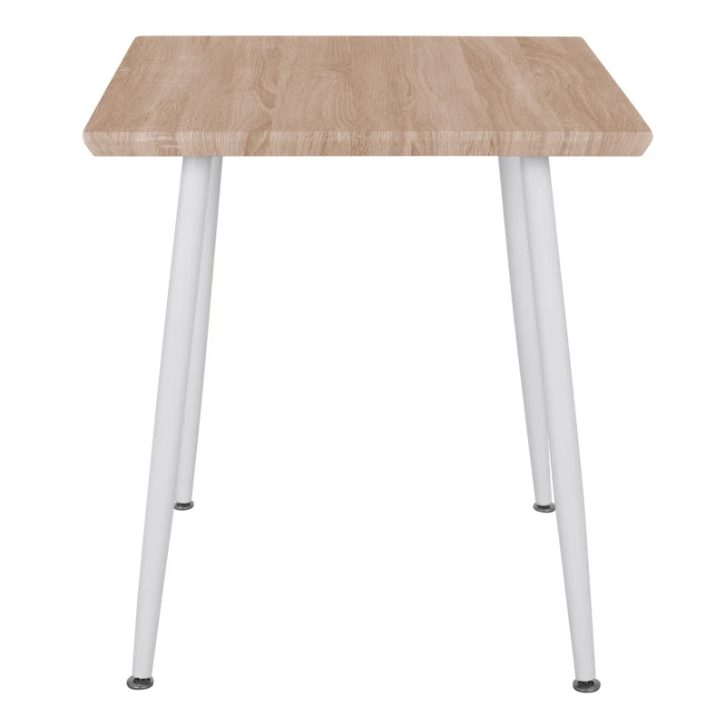 ΤΡΑΠΕΖΙ ΤΡΑΠΕΖΑΡΙΑΣ PALOMA HM8335.02, 70Χ70X76,5, SONOMA, ΛΕΥΚΑ ΠΟΔΙΑ