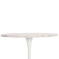 ΤΡΑΠΕΖΙ ΤΡΑΠΕΖΑΡΙΑΣ ROLLO HM9421.11 ΣΤΡΟΓΓΥΛΟ WHITE MARBLE Φ90x74Υεκ.