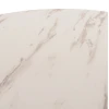 ΤΡΑΠΕΖΙ ΤΡΑΠΕΖΑΡΙΑΣ ROLLO HM9421.11 ΣΤΡΟΓΓΥΛΟ WHITE MARBLE Φ90x74Υεκ.