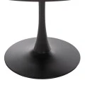 ΤΡΑΠΕΖΙ ΤΡΑΠΕΖΑΡΙΑΣ ROLLO HM9421.12 ΣΤΡΟΓΓΥΛΟ BLACK MARBLE Φ90x74Υεκ.