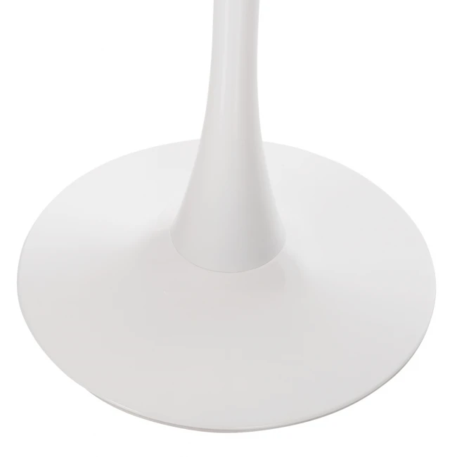 ΤΡΑΠΕΖΙ ΤΡΑΠΕΖΑΡΙΑΣ ROLLO HM9422.11 ΣΤΡΟΓΓΥΛΟ WHITE MARBLE Φ120x74Yεκ.