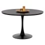 ΤΡΑΠΕΖΙ ΤΡΑΠΕΖΑΡΙΑΣ ROLLO HM9422.12 ΣΤΡΟΓΓΥΛΟ BLACK MARBLE Φ120x74Yεκ.