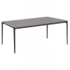 ΤΡΑΠΕΖΙ ΤΡΑΠΕΖΑΡΙΑΣ STAD HM6557.01 ΓΚΡΙ ΑΛΟΥΜΙΝΙΟ & SINTERED STONE TOP 180x90x74Υεκ