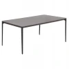 ΤΡΑΠΕΖΙ ΤΡΑΠΕΖΑΡΙΑΣ STAD HM6557.01 ΓΚΡΙ ΑΛΟΥΜΙΝΙΟ & SINTERED STONE TOP 180x90x74Υεκ