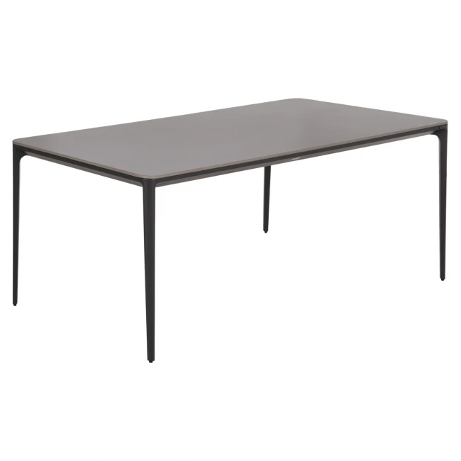 ΤΡΑΠΕΖΙ ΤΡΑΠΕΖΑΡΙΑΣ STAD HM6557.01 ΓΚΡΙ ΑΛΟΥΜΙΝΙΟ & SINTERED STONE TOP 180x90x74Υεκ