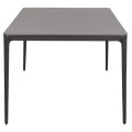 ΤΡΑΠΕΖΙ ΤΡΑΠΕΖΑΡΙΑΣ STAD HM6557.01 ΓΚΡΙ ΑΛΟΥΜΙΝΙΟ & SINTERED STONE TOP 180x90x74Υεκ