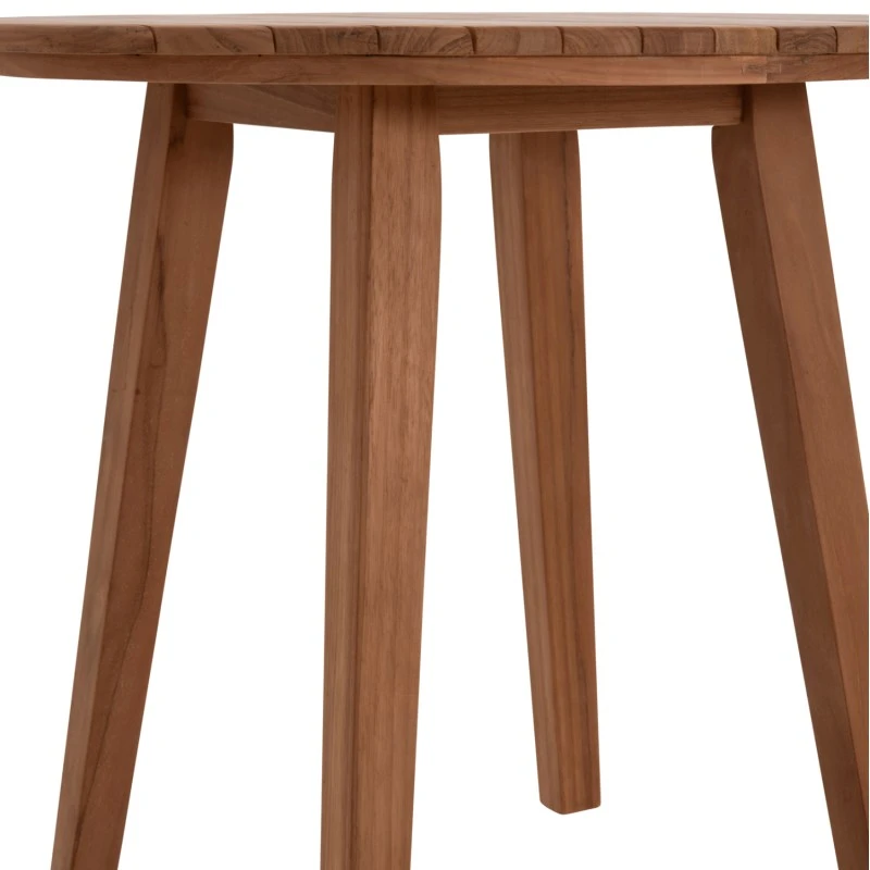 TΡΑΠΕΖΙ ΤΡΑΠΕΖΑΡΙΑΣ ΣΤΡΟΓΓΥΛΟ DANTE HM6379 ΞΥΛΟ TEAK Φ80x75Υεκ.
