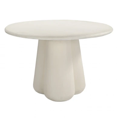 ΤΡΑΠΕΖΙ ΤΡΑΠΕΖΑΡΙΑΣ ΣΤΡΟΓΓΥΛΟ NAYU HM6583.02 ΜΠΕΖ FIBER CEMENT Φ120x75Υεκ