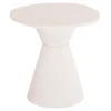 ΤΡΑΠΕΖΙ ΤΡΑΠΕΖΑΡΙΑΣ ΣΤΡΟΓΓΥΛΟ ΣΕΙΡΑ SANTORINI HM18055 MDF ΥΠΟΛΕΥΚΟ ΧΡΩΜΑ Φ77x76Υεκ.