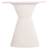 ΤΡΑΠΕΖΙ ΤΡΑΠΕΖΑΡΙΑΣ ΣΤΡΟΓΓΥΛΟ ΣΕΙΡΑ SANTORINI HM18055 MDF ΥΠΟΛΕΥΚΟ ΧΡΩΜΑ Φ77x76Υεκ.
