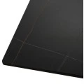 ΤΡΑΠΕΖΙ ΤΡΑΠΕΖΑΡΙΑΣ ΑΠΟ SINTERED STONE ΜΑΥΡΟ ΜΕΤΑΛΛΙΚΑ ΠΟΔΙΑ 160x90x75Y εκ.HM9308.01