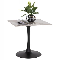 ΤΡΑΠΕΖΙ ΤΡΑΠΕΖΑΡΙΑΣ TETRAN HM18315.02 ΒΑΣΗ ΜΑΥΡΗ--SINTERED STONE PANDORA 80x80x73Υεκ