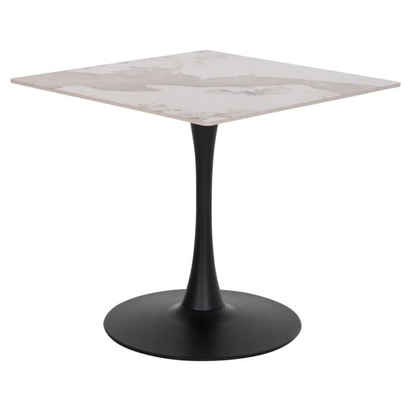 ΤΡΑΠΕΖΙ ΤΡΑΠΕΖΑΡΙΑΣ TETRAN HM18315.02 ΒΑΣΗ ΜΑΥΡΗ--SINTERED STONE PANDORA 80x80x73Υεκ