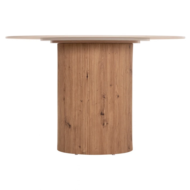 ΤΡΑΠΕΖΙ ΤΡΑΠΕZΑΡΙΑΣ TWIL HM18324 ΚΕΡΑΜΙΚΟ TOP ΟΨΗ ΤΡΑΒΕΡΤΙΝΑΣ-MDF ΒΑΣΗ Φ120x76Υεκ