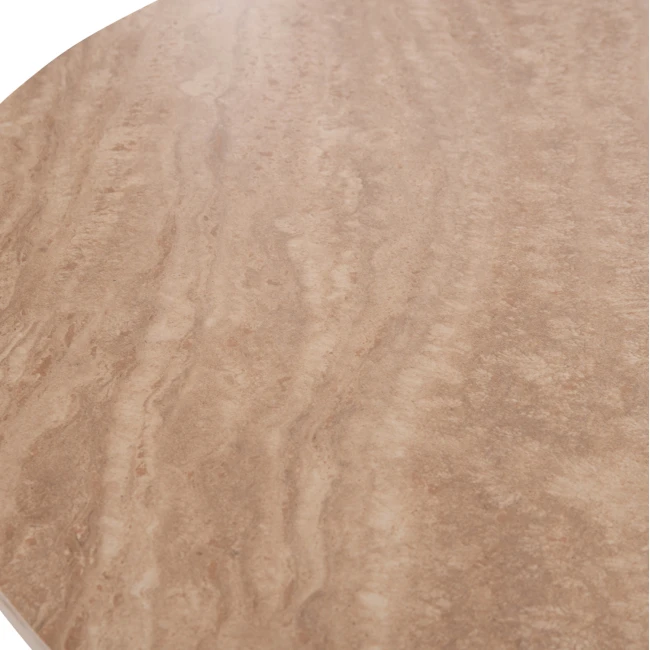 ΤΡΑΠΕΖΙ ΤΡΑΠΕZΑΡΙΑΣ TWIL HM18324 ΚΕΡΑΜΙΚΟ TOP ΟΨΗ ΤΡΑΒΕΡΤΙΝΑΣ-MDF ΒΑΣΗ Φ120x76Υεκ