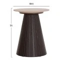 ΤΡΑΠΕΖΙ ΒΟΗΘΗΤΙΚΟ CATER HM18322 ΚΕΡΑΜΙΚΟ TOP ΟΨΗ ΤΡΑΒΕΡΤΙΝΑΣ-MDF ΒΑΣΗ Φ45x56Υεκ