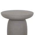 ΤΡΑΠΕΖΙ ΒΟΗΘΗΤΙΚΟ FIBER CEMENT ΣΤΡΟΓΓΥΛΟ HIKARI HM6593.01 ΓΚΡΙ Φ46x48Υεκ.