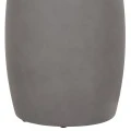 ΤΡΑΠΕΖΙ ΒΟΗΘΗΤΙΚΟ FIBER CEMENT ΣΤΡΟΓΓΥΛΟ HIKARI HM6593.01 ΓΚΡΙ Φ46x48Υεκ.
