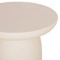 ΤΡΑΠΕΖΙ ΒΟΗΘΗΤΙΚΟ FIBER CEMENT ΣΤΡΟΓΓΥΛΟ HIKARI HM6593.02 ΜΠΕΖ Φ46x48Υεκ.