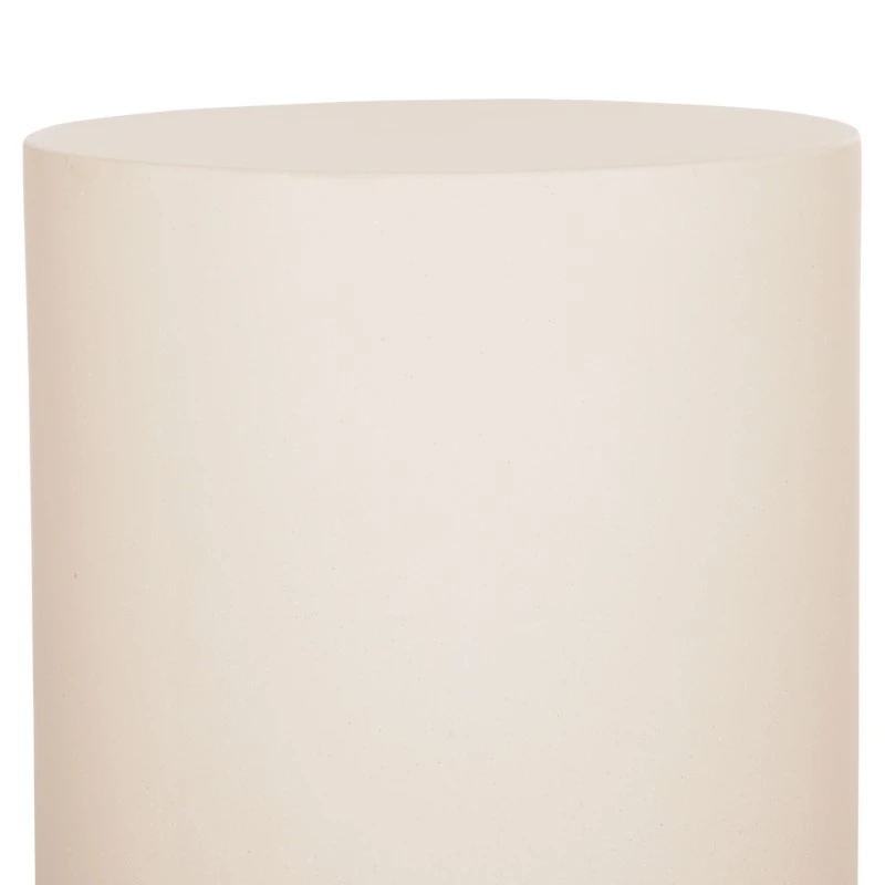 ΤΡΑΠΕΖΙ ΒΟΗΘΗΤΙΚΟ FIBER CEMENT ΣΤΡΟΓΓΥΛΟ KYOKO HM6592.02 ΜΠΕΖ Φ40x43Υεκ.