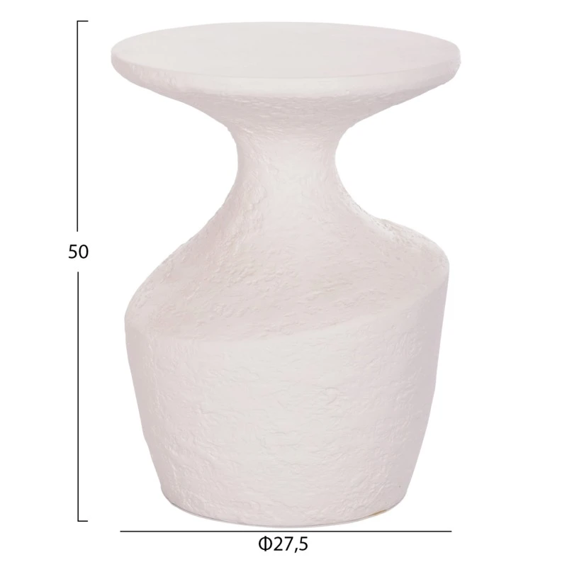 ΤΡΑΠΕΖΙ ΒΟΗΘΗΤΙΚΟ REBON HM18156.02S FIBER CEMENT ΣΕ ΛΕΥΚΟ--Φ27.5x50Υεκ.