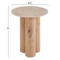 ΤΡΑΠΕΖΙ ΒΟΗΘΗΤΙΚΟ SILVA HM18444 ΚΕΡΑΜΙΚΟ TOP ΟΨΗ ΤΡΑΒΕΡΤΙΝΑΣ-MDF ΦΥΣΙΚΟ Φ45x55Υεκ.