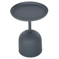 ΤΡΑΠΕΖΙ ΒΟΗΘΗΤΙΚΟ ΣΤΡΟΓΓΥΛΟ DELBEL HM4261.05 ΜΕΤΑΛΛΟ ΜΠΛΕ ΣΚΟΥΡΟ Φ39,5x53,5Υ εκ.
