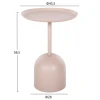 ΤΡΑΠΕΖΙ ΒΟΗΘΗΤΙΚΟ ΣΤΡΟΓΓΥΛΟ DELBEL HM4265.10 ΜΕΤΑΛΛΟ ΣΕ ΕΚΡΟΥ Φ45,5x58,5 εκ.