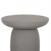 ΤΡΑΠΕΖΙ ΒΟΗΘΗΤΙΚΟ ΣΤΡΟΓΓΥΛΟ HIKARI HM6593.01 ΓΚΡΙ FIBER CEMENT Φ46x48Υεκ.