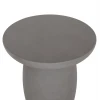 ΤΡΑΠΕΖΙ ΒΟΗΘΗΤΙΚΟ ΣΤΡΟΓΓΥΛΟ HIKARI HM6593.01 ΓΚΡΙ FIBER CEMENT Φ46x48Υεκ.