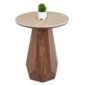 ΤΡΑΠΕΖΙ ΒΟΗΘΗΤΙΚΟ VENERA HM18442 ΚΕΡΑΜΙΚΟ TOP ΟΨΗ ΤΡΑΒΕΡΤΙΝΑΣ-MDF ΚΑΡΥΔΙ Φ45x50Υεκ.