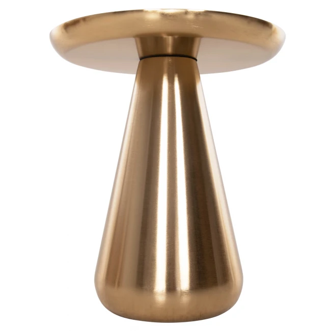 ΤΡΑΠΕΖΙA ΣΑΛΟΝΙΟΥ 2ΤΜΧ OLUF HM9921 ΜΕΤΑΛΛΟ ΕΜΑΓΙΕ-GLOSSY ΧΡΥΣΟ & ΜΑΥΡΟ Φ50 & Φ41