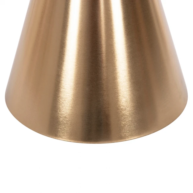 ΤΡΑΠΕΖΙA ΣΑΛΟΝΙΟΥ 2ΤΜΧ REBEN HM9919 ΜΕΤΑΛΛΟ ΧΡΥΣΟ-ΦΙΜΕ ΜΑΥΡΟ ΓΥΑΛΙ Φ80 & Φ60 εκ.