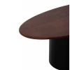ΤΡΑΠΕΖΙA ΣΑΛΟΝΙΟΥ 3ΤΜΧ PEBBLES HM18004 MANGO TOP-ΜΕΤΑΛΛΙΚΕΣ ΜΑΥΡΕΣ ΒΑΣΕΙΣ