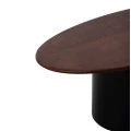 ΤΡΑΠΕΖΙA ΣΑΛΟΝΙΟΥ 3ΤΜΧ PEBBLES HM18004 MANGO TOP-ΜΕΤΑΛΛΙΚΕΣ ΜΑΥΡΕΣ ΒΑΣΕΙΣ