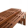 ΤΡΑΠΕΖΙΑ ΣΑΛΟΝΙΟΥ ΣΕΤ 2ΤΜΧ NYA HM9828 ΜΑΣΙΦ ΞΥΛΟ TEAK ΣΕ ΦΥΣΙΚΟ  110x30x46Υεκ.