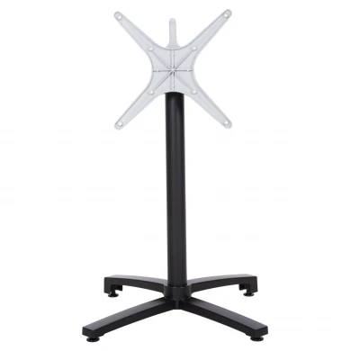 ΒΑΣΗ ΑΛΟΥΜΙΝΙΟΥ ΠΤΥΣΣΟΜΕΝΗ HM459.01 ΜΑΥΡΟ ΜΑΤ 69Χ69Χ73Υεκ. ΜΕ ΣΤΑΥΡΟ 48Χ48εκ.