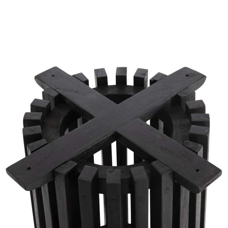ΒΑΣΗ BAR STAND ΕΣΩΤ.ΧΩΡΟΥ ΜΕΣ.ΥΨΟΥΣ ΣΤΡΟΓΓΥΛΗ FRANTZ HM9857.12 MINDI ΞΥΛΟ ΣΕ ΜΑΥΡΟ Φ40x90Υεκ.