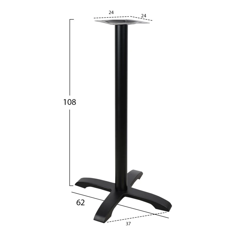 ΒΑΣΗ ΜΑΝΤΕΜΙ ΜΠΑΡ ΜΑΥΡΗ 62Χ62X108εκ. HM417