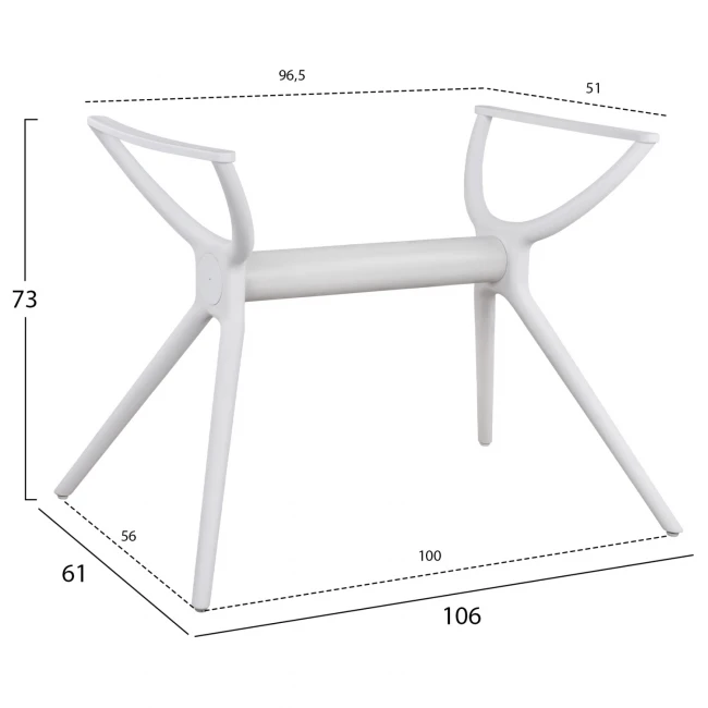 ΒΑΣΗ ΠΟΛΥΠΡΟΠΥΛΕΝΙΟΥ ΛΕΥΚΗ HM463.02 ΓΙΑ ΕΠΙΦΑΝΕΙΑ 120Χ80