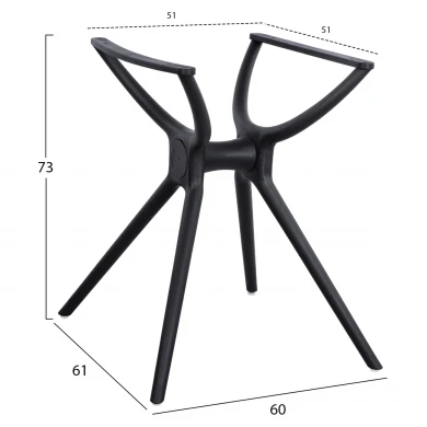 ΒΑΣΗ ΠΟΛΥΠΡΟΠΥΛΕΝΙΟΥ ΜΑΥΡΗ HM462.01 ΓΙΑ ΕΠΙΦΑΝΕΙΑ 80Χ80