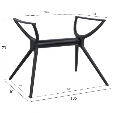 ΒΑΣΗ ΠΟΛΥΠΡΟΠΥΛΕΝΙΟΥ ΜΑΥΡΗ HM463.01 ΓΙΑ ΕΠΙΦΑΝΕΙΑ 120Χ80